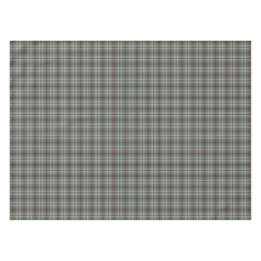 Clan Craig Gray und Green Scottish Tartan Tischdecke (Vorderseite (Horizontal))