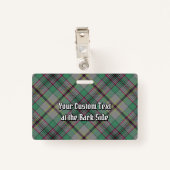 Clan Craig Tartan Abzeichen Ausweis (Rückseite mit Klammer)