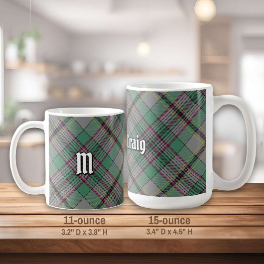 Clan Craig Tartan Coffee Tasse