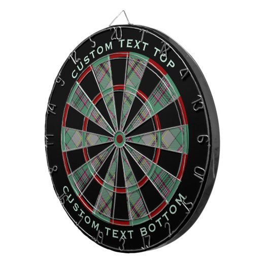 Clan Craig Tartan Dart Board Dartscheibe (Vorderseite rechts)