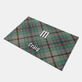 Clan Craig Tartan Doormat Fußmatte (Schrägansicht)