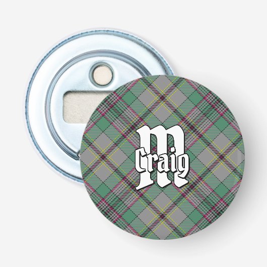 Clan Craig Tartan Flaschenöffner (Vorderseite)