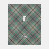 Clan Craig Tartan Fleece Blanket (Vorderseite)