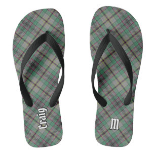 Clan Craig Tartan Flip Flops Badesandalen