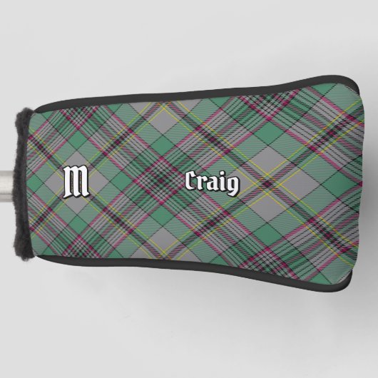 Clan Craig Tartan Golf Head Cover Golf Headcover (Vorderseite)