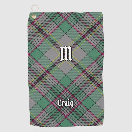 Clan Craig Tartan Golf Towel Golfhandtuch (Vorderseite)