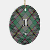 Clan Craig Tartan Keramik Ornament (Rechts)