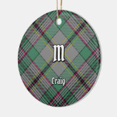 Clan Craig Tartan Keramik Ornament (Links)