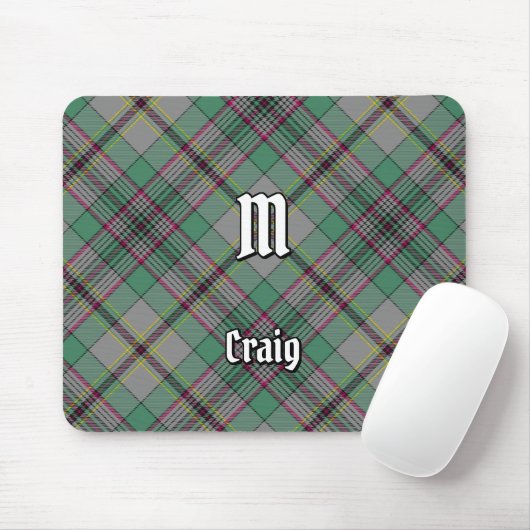 Clan Craig Tartan Mouse Pad Mousepad (Mit Mouse)