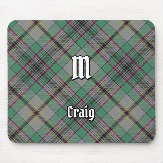 Clan Craig Tartan Mouse Pad Mousepad (Vorne)