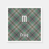 Clan Craig Tartan Napkins Serviette (Vorderseite)