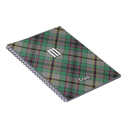 Clan Craig Tartan Notebook Notizblock (Rechte Seite)