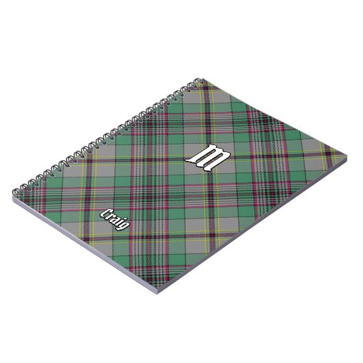 Clan Craig Tartan Notebook Notizblock (Linke Seite)