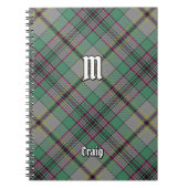 Clan Craig Tartan Notebook Notizblock (Vorderseite)