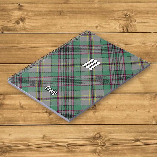 Clan Craig Tartan Notebook Notizblock