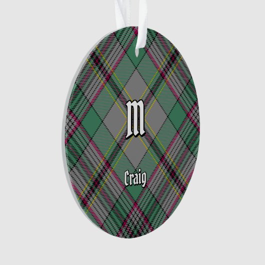 Clan Craig Tartan Ornament (Vorderseite)