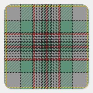 Clan Craig Tartan Quadratischer Aufkleber