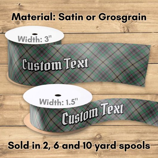 Clan Craig Tartan Satin Ribbon Satinband