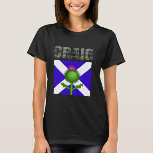 Clan Craig Tartan schottischer Familienname Schott T-Shirt