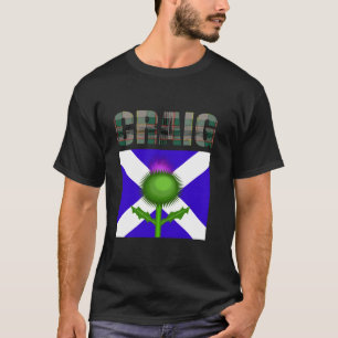 Clan Craig Tartan Scottish Family Name Scotland T-Shirt