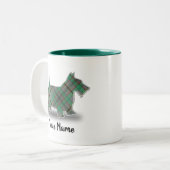 Clan Craig Tartan Scottish Terrier Zweifarbige Tasse (Vorderseite Links)