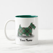 Clan Craig Tartan Scottish Terrier Zweifarbige Tasse (Links)