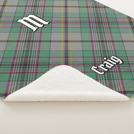 Clan Craig Tartan Sherpa Blanket Sherpadecke (3/4)