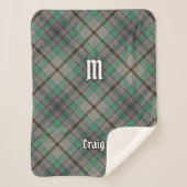 Clan Craig Tartan Sherpa Blanket Sherpadecke (Vorderseite)