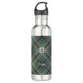 Clan Craig Tartan Stainless Steel Water Flasche Edelstahlflasche (Vorderseite)