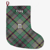 Clan Craig Tartan Weihnachts-Strumpf Großer Weihnachtsstrumpf (Vorderseite)