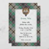 Clan Craig Wappen Einladung (Vorne/Hinten)