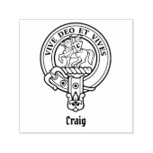 Clan Craig Wappen Selbstfärbende Briefmarke Permastempel (Design)