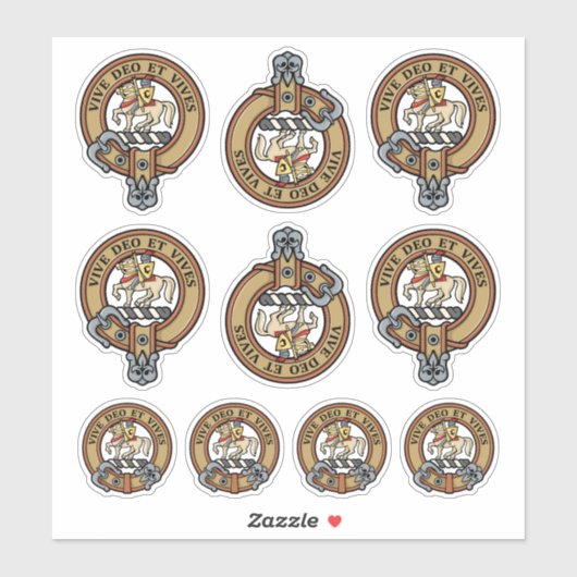 Clan Craig Wappen Sticker Set (Blatt)
