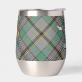 Clan Craig Wappen über Tartan (Links)