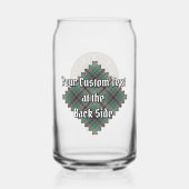 Clan Craig Wappen über Tartan Dosenglas (Rückseite)