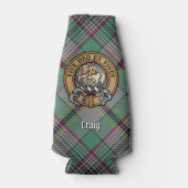Clan Craig Wappen über Tartan Flaschenkühler
