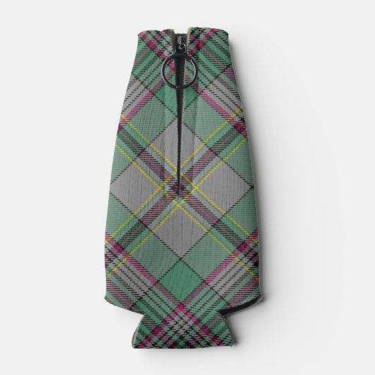 Clan Craig Wappen über Tartan Flaschenkühler (Rückseite)