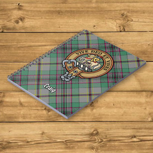 Clan Craig Wappen über Tartan Notizblock