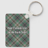 Clan Craig Wappen über Tartan Schlüsselanhänger (Rückseite)