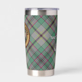 Clan Craig Wappen über Tartan Thermobecher (Links)