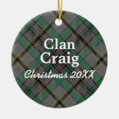 Clan-CraigScottishTartan Keramik Ornament (Vorne)