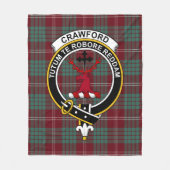 Clan Crawford Modern Tartan Kariert Fleecedecke (Vorderseite)