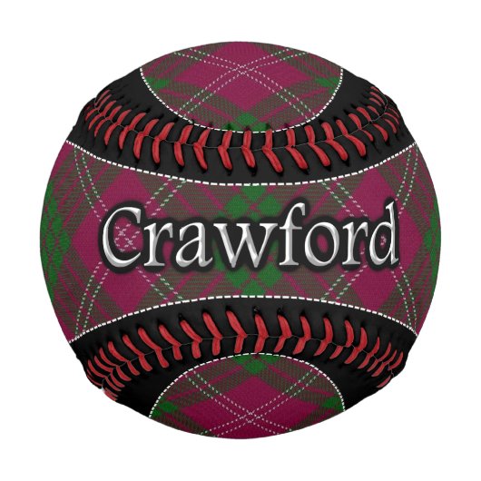 Clan Crawford Scottish Dream Tartan Baseball (Vorderseite)