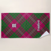 Clan Crawford Tartan Beach Towel Strandtuch (Vorderseite)
