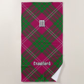 Clan Crawford Tartan Beach Towel Strandtuch (Vorderseite)