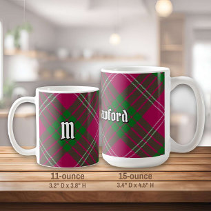 Clan Crawford Tartan Coffee Tasse
