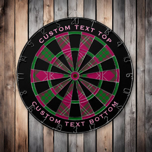 Clan Crawford Tartan Dart Board Dartscheibe