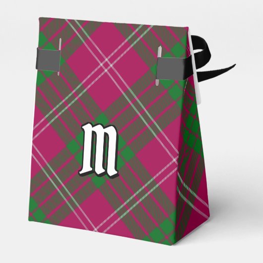 Clan Crawford Tartan Favor Box Geschenkschachtel (Rückseite)