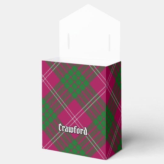 Clan Crawford Tartan Favor Box Geschenkschachtel (Geöffnet)