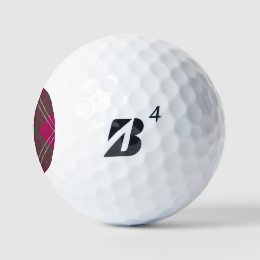 Clan Crawford Tartan Golf Balls Golfball (Logo)